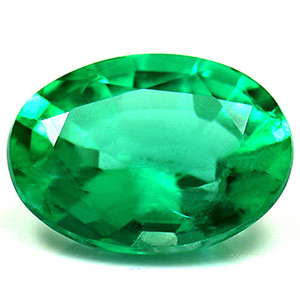 Oval 1.34 Green Emerald - #889090