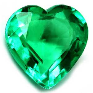 Heart 0.83 Green Emerald - #889873