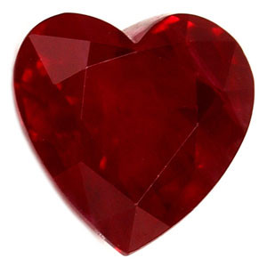 Heart 0.98 Red Ruby - #921787