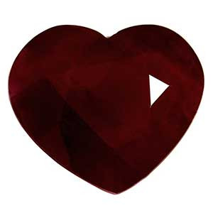 Heart 1.66 Red Ruby - #921999