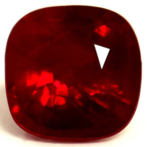 Cushion 0.73 Red Ruby - #921929