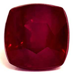 Cushion 0.85 Red Ruby - #922000