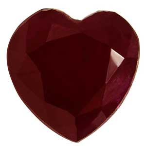 Heart 0.97 Red Ruby - #921905