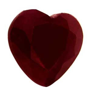 Heart 0.83 Red Ruby - #921907