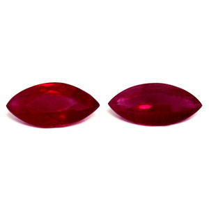 Marquise 2.15tw Red Ruby Pair - #921886