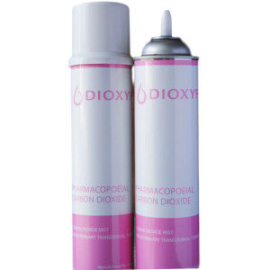 Dioxyfin canisters for carbon dioxide treatment of horses, dogs and cats, airjector Dioxyfin canisters for carbon dioxide treatment of horses, dogs and cats, airjector