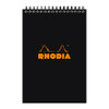 Rhodia Classic Notepad Spiral A5 Lined Black