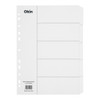Icon Cardboard Dividers 5 Tab White