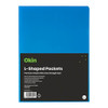OSC L Shaped Pockets A4 Blue, Pack of 12