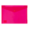 Icon PP Document Wallet A4 Button Closure Red
