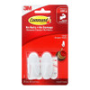 Command Hook 17082 Small White Designer, Pack of 2