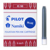 Pilot Fountain Pen Ink Cartridge Blue, Pack of 6 (IC-50-L)