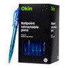 Icon Ballpoint Retractable Pens Blue, Pack of 50