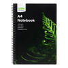 Icon Spiral Notebook A4 PP Cover Black 240 pg (3 Pack)