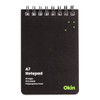 Icon Spiral Notepad A7 PP Cover Black 96 pg (12 Pack)
