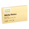 Icon Sticky Notes 40mm x 50mm Yellow 2 Pack (12 Pack)