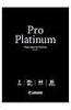Canon Photo Paper Pro Platinum  A4  20 Sheets - 300gsm