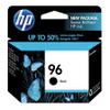 HP No.96 (C8767WA) Black Ink Cartridge - 21ml