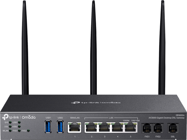 TP Link DR3650v 4G Omada 4G AX3000 VPN Router W VOIP The Cartridge tp-link-dr3650v-4g-omada-4g-ax3000-vpn-router-w-voip-the-cartridge