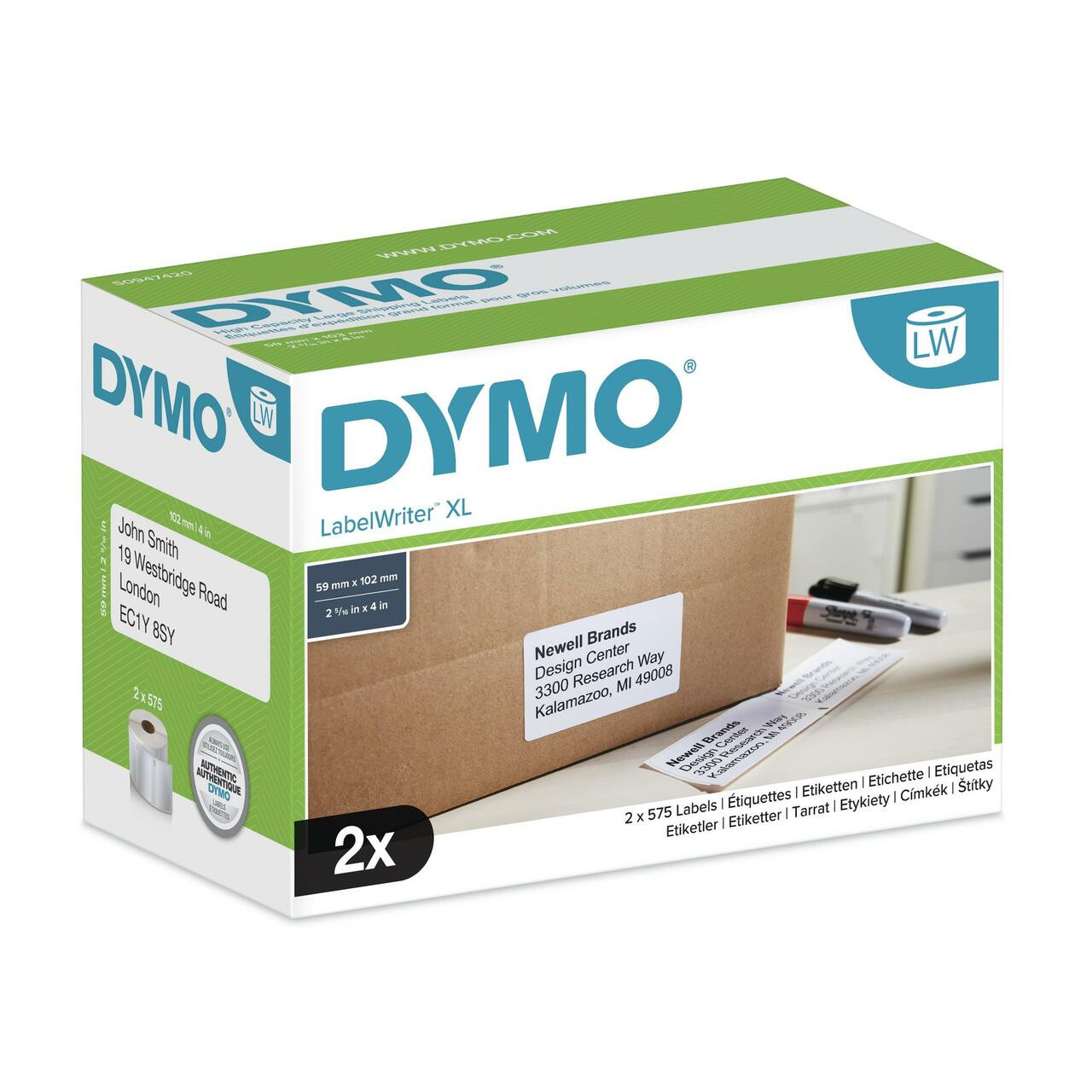 Dymo Label Writer 59mm x 102mm White Labels 4XL/5XL Small Shipping
