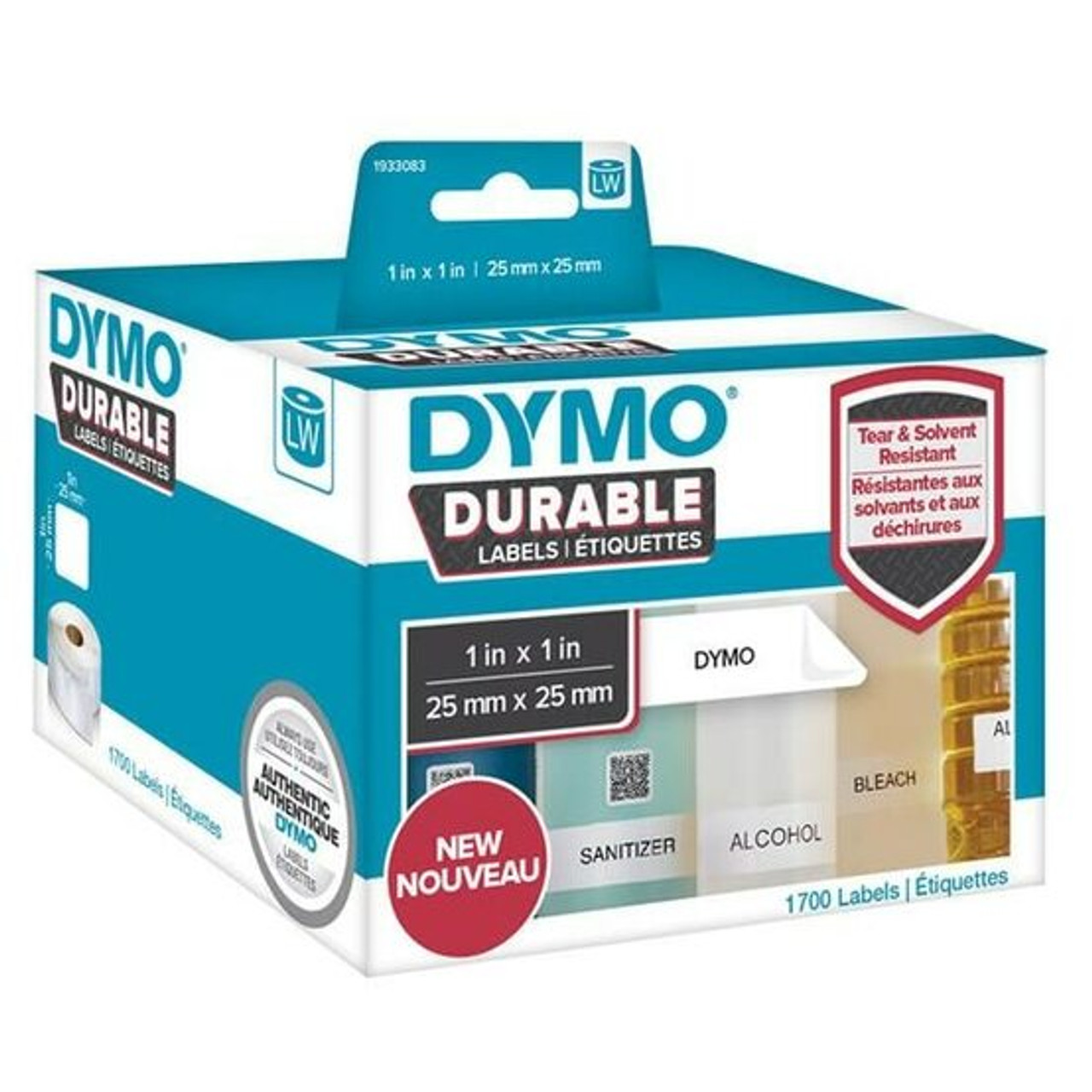 Dymo LabelWriter Durable Multi Purpose Labels 25mm x 25mm - The