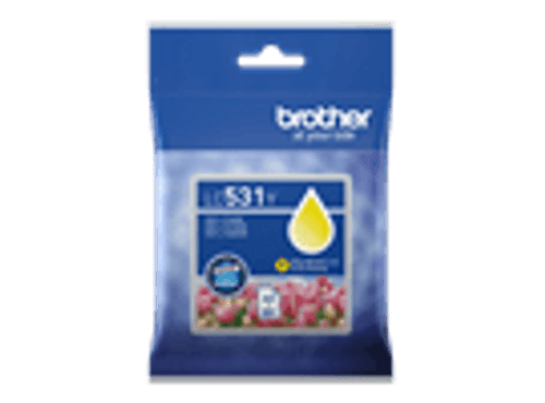 Brother LC531Y Yellow Ink Cartridge - 200 pages