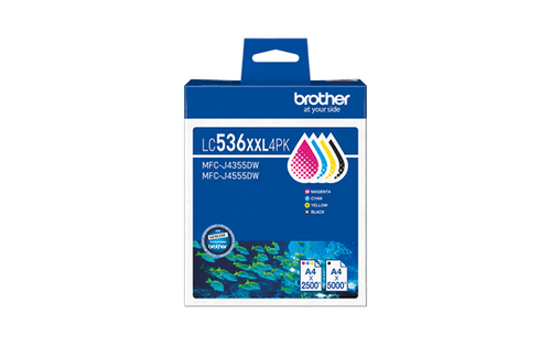 Brother LC536XXL 4 Pack - B C M Y