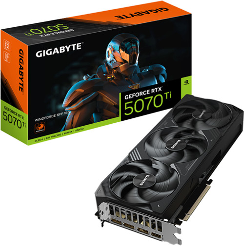 Gigabyte GV-N5070TiWF3-16GD RTX5070Ti 16GB PCIE Graphics Card