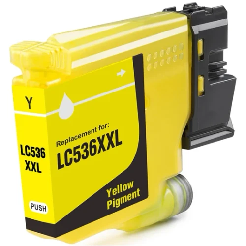 PREMIUM Compatible Brother LC536XXLY Yellow Ink Cartridge - 2,500 pages