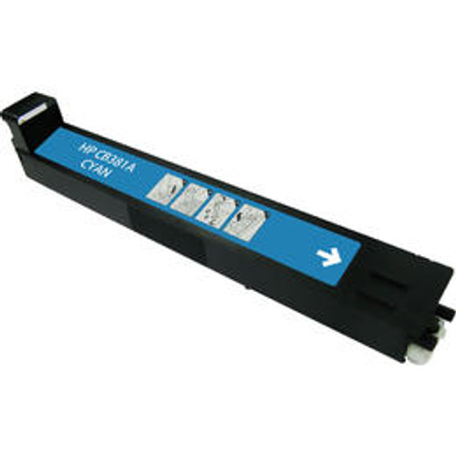 Compatible HP CB381A Cyan Toner Cartridge - 21,000 pages