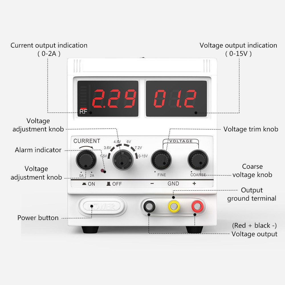Variable DC Power Supply For Laboratory and Classroom Use