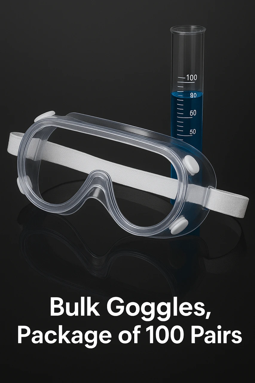 Sci-Supply Vented, Chemical-Resistant Laboratory Goggles