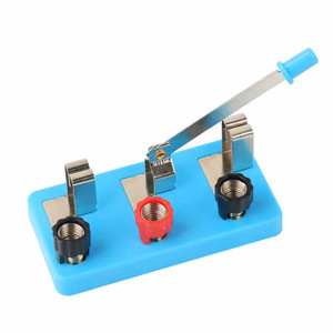 Knife Switch, Single Pole Double Throw for Physics and STEM with Lightning Spring Connectors