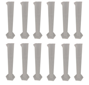 Bulk Graduated Cylinders, Polypropylene Plastic, 50ml, Pack of 12 Bulk Graduated Cylinders, Polypropylene Plastic, 50ml, Pack of 12