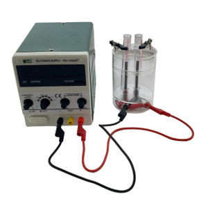 Water Electrolysis Kit with Power Supply and Lead Wires Water Electrolysis Kit with Power Supply and Lead Wires