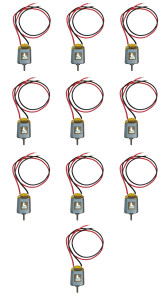 Bulk Miniature Motor, 1.5 - 3.0 Volts DC with Wire Leads, Pack of 10 Bulk Miniature Motor, 1.5 - 3.0 Volts DC with Wire Leads, Pack of 10