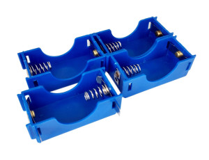Plastic D-Cell Battery Holder, Series or Parallel, Pack of 4 Plastic D-Cell Battery Holder, Series or Parallel, Pack of 4