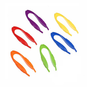 Jumbo Plastic Tweezers, Tongs, Pack of 6