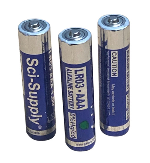 Sci-Supply AAA Alkaline Battery 3-Pack