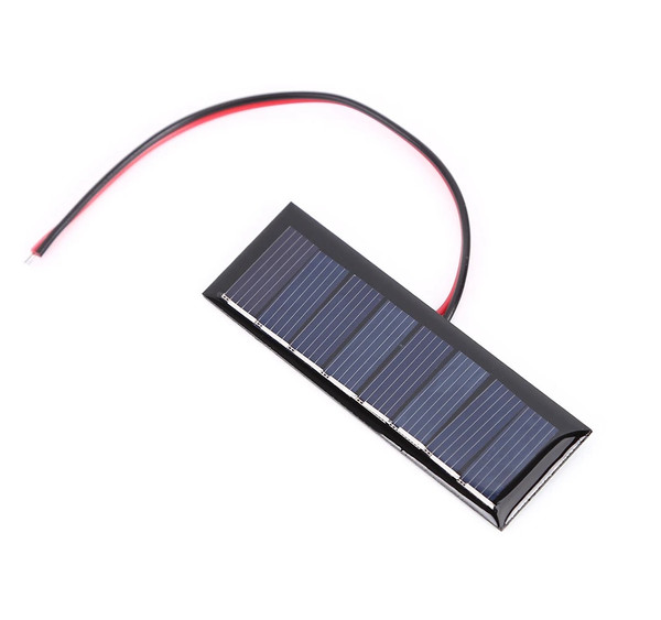 Solar Panel, 4 Volt 0.2W 50ma with 6" wire leads