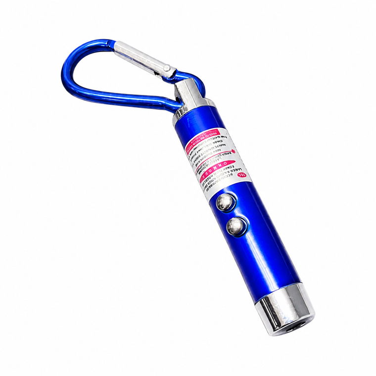 Triple Function Red Laser Pointer with Carabiner Clip