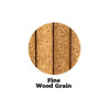 A circular image features a cork texture with a fine wood grain pattern. The colour is natural brown.