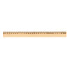 A 30cm wooden ruler with a natural finish and measurement markings along its length, featuring a logo.