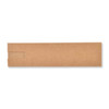 A long, rectangular, brown kraft paper envelope with a slot on one side, featuring a plain design.