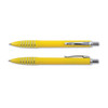 A yellow Titan Pen with a shiny silver clip and grip design. The pen features a bold plastic exterior.