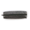 A gray felt utility case with a zipper at the top, designed for various storage needs.