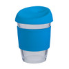 coffee cup / Mug 12oz/340ml Glass Karma Kup Silicon Lid Reusable  Eco Friendly