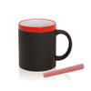 coffee Mug ceramic with blackboard paint chalk included 350ml