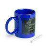 Coffee Mug ceramic with blackboard section with chalk 370ml