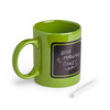 Coffee Mug ceramic with blackboard section with chalk 370ml